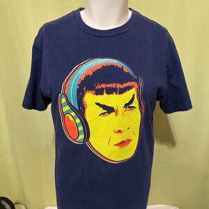 Project X Spock Headphones Men's Blue T Shirt Large